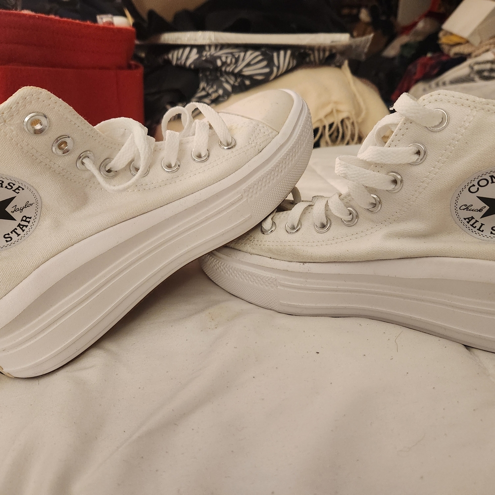 Converse White High-Top Sneakers